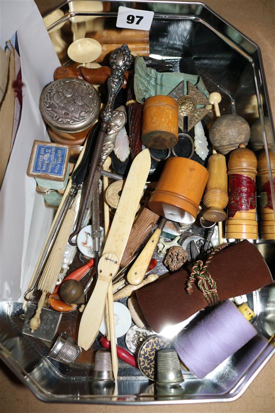 Collection of sewing items